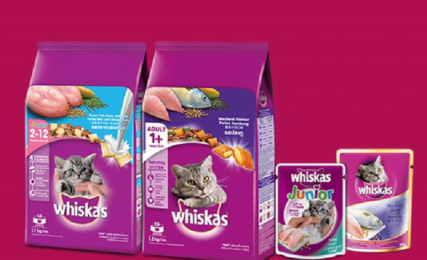 Thức ăn hạt Whiskas cho mèo vô cùng đa dạng về lựa chọn cho mèo ở mọi giai đoạn phát triển