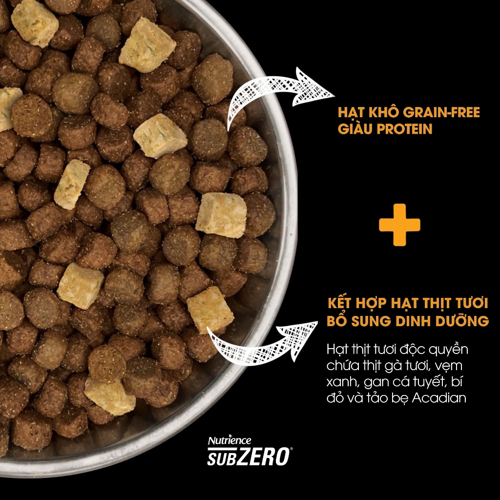 Hạt nhỏ cho chó Nutrience Subzero Grain-free - gà tây, cá hồi, cá trích, cá tuyết, rau củ quả 4.5kg - Ảnh 6