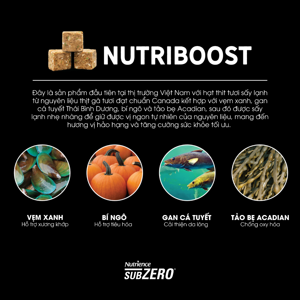 Hạt nhỏ cho chó Nutrience Subzero Grain-free - gà tây, cá hồi, cá trích, cá tuyết, rau củ quả 4.5kg - Ảnh 4